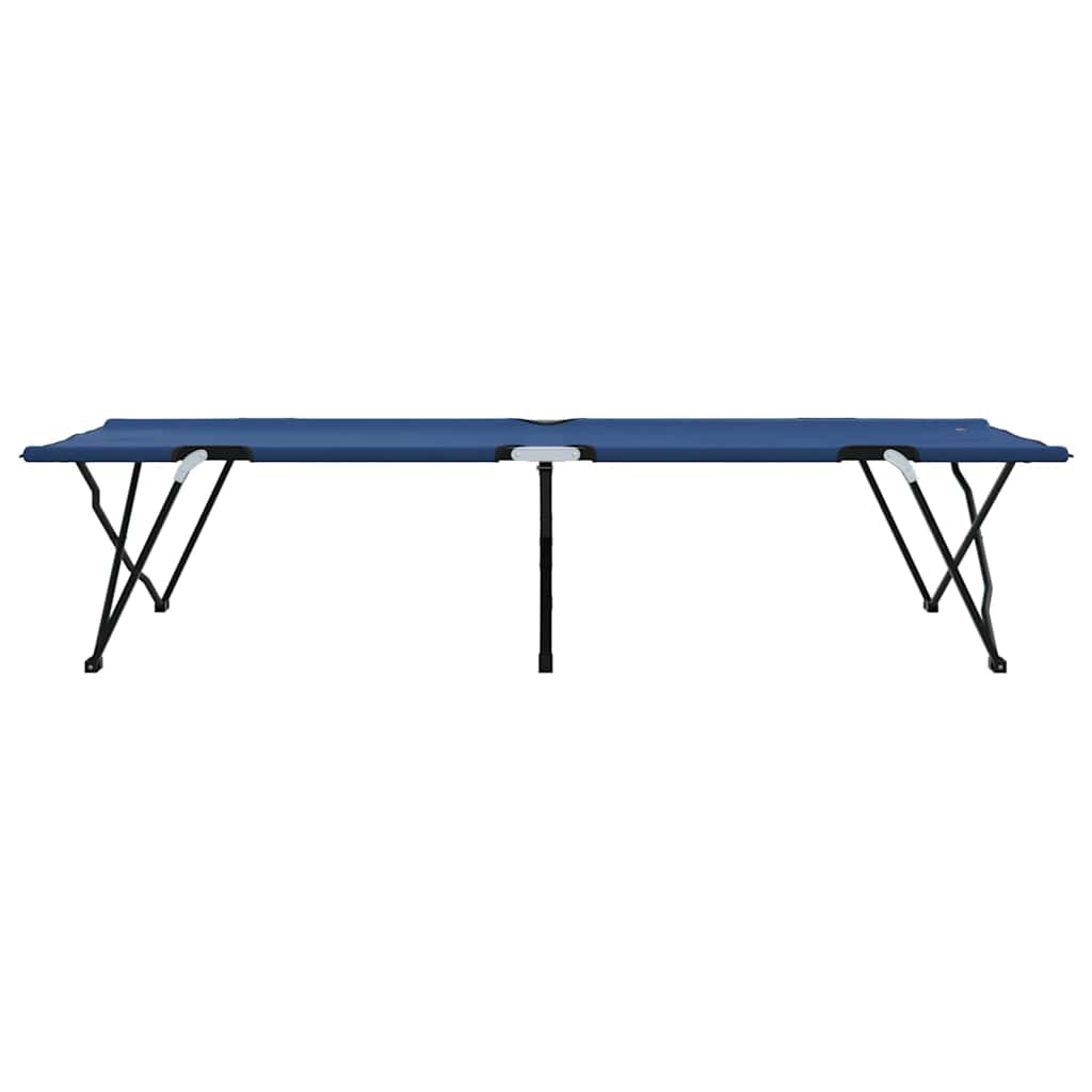 vidaXL Klapp Schlafbett fürs Camping Blau 206 x 76 x 74 cm