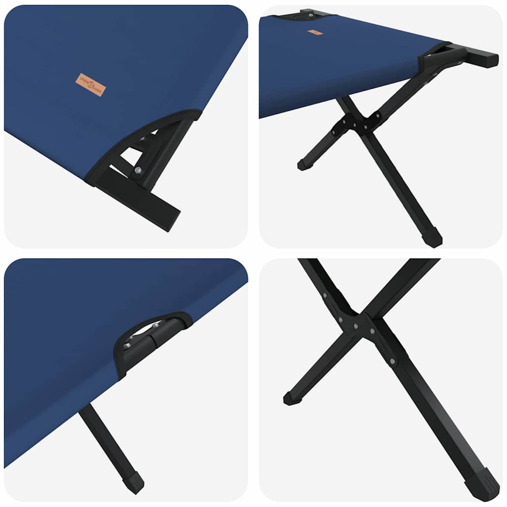 vidaXL Klapp Schlafbett fürs Camping Blau 193 x 69 x 45 cm