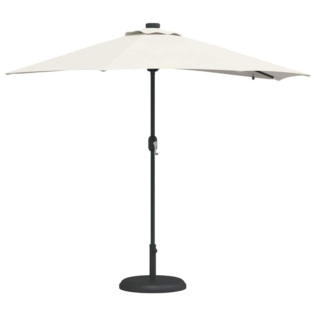 vidaXL Gartenparasol Sand 294 x 150 x 223 cm Stoff