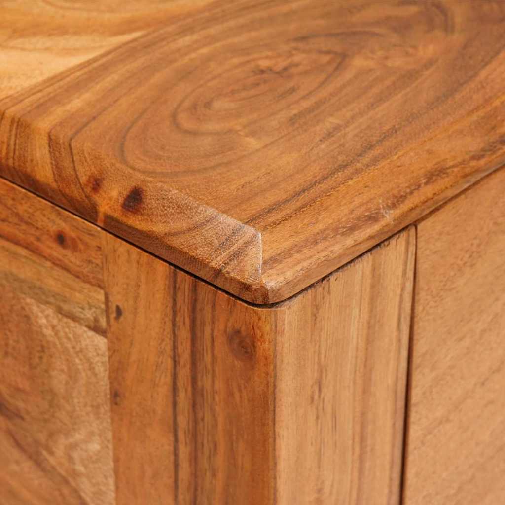 vidaXL Konsolentisch Braun 110 x 30 x 80 cm Massivholz Akazie