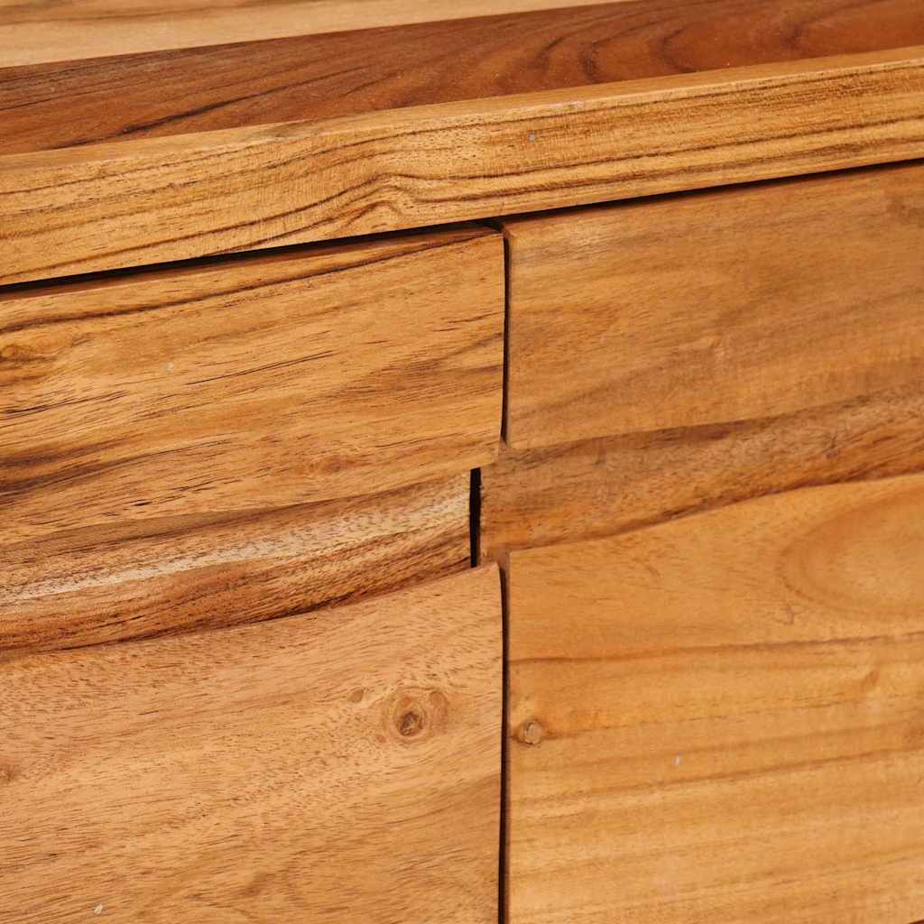 vidaXL TV-Schränk mit Regal Braun 110 x 30 x 40 cm Massivholz Akazie