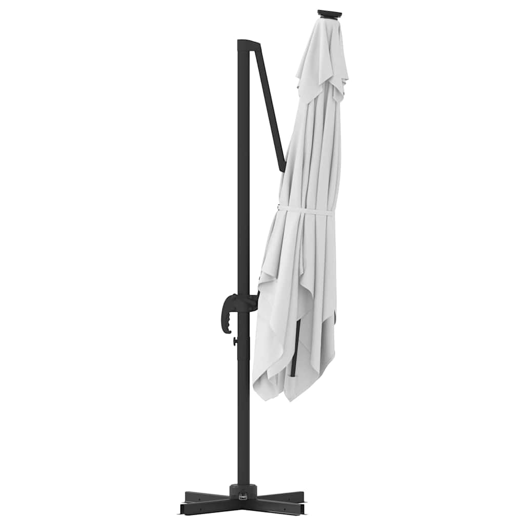 vidaXL Roma Parasol Beige 286 x 284 x 265 cm Aluminium und Polyester