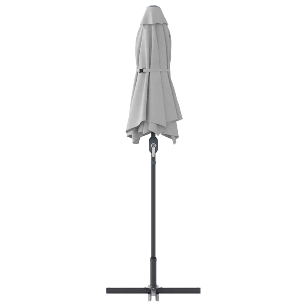 vidaXL Garten-Sonnenschirm Sand 370 x 197 x 239 cm