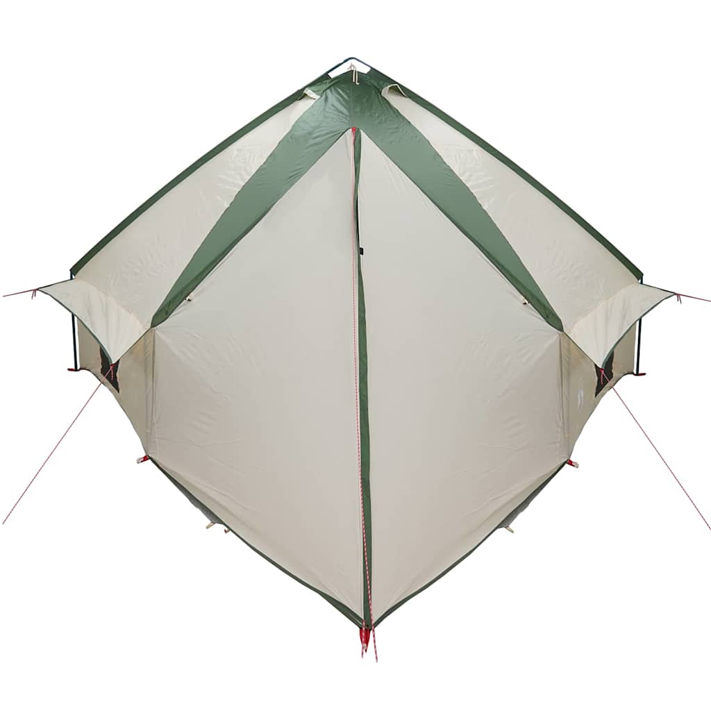 Teepee Zelt mit Dach Grün und Weiß 490 x 410 x 210 cm