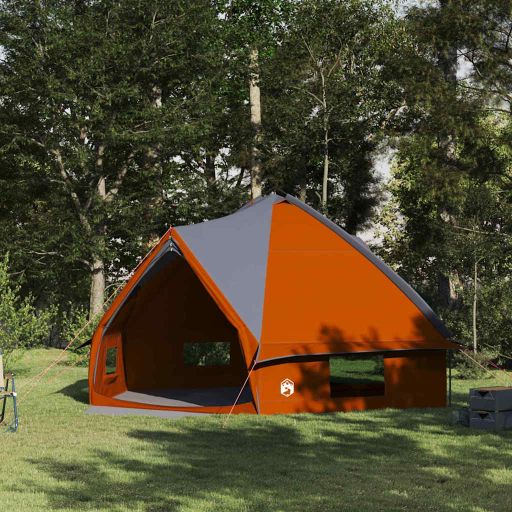 Teepee Zelt mit Dach Grün und Weiß 490 x 410 x 210 cm