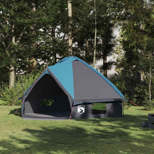 Teepee Zelt mit Dach Grün und Weiß 490 x 410 x 210 cm