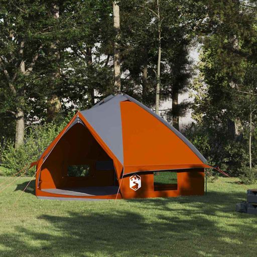 Teepee Zelt mit Dach Grün und Weiß 490 x 410 x 210 cm