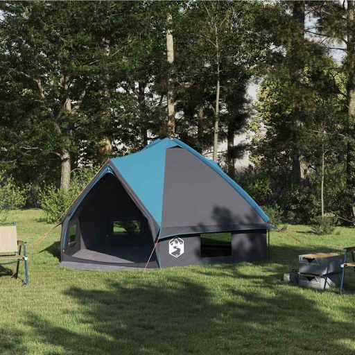 Teepee Zelt mit Dach Grün und Weiß 490 x 410 x 210 cm