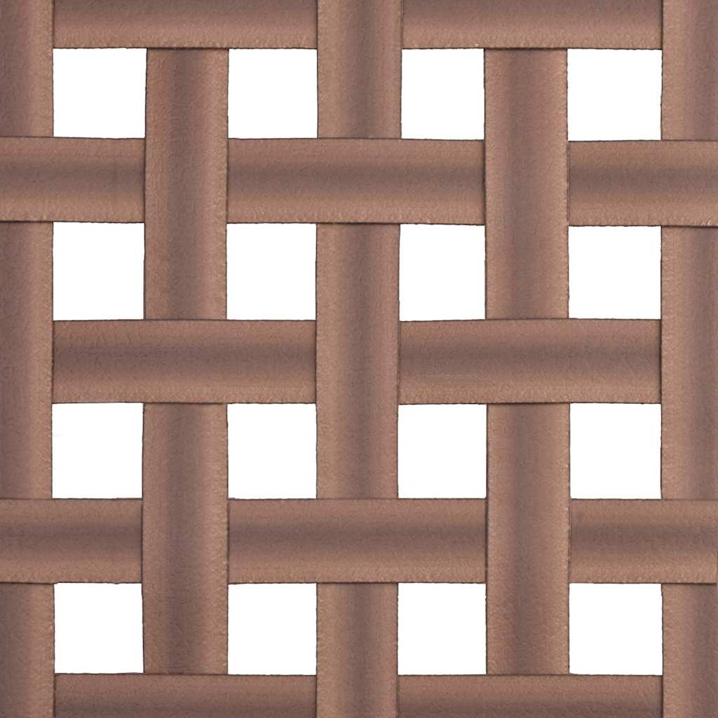 vidaXL Gartenstuhl 2 pcs Braun 78 x 55,5 x 75,5 cm Poly-Rattan