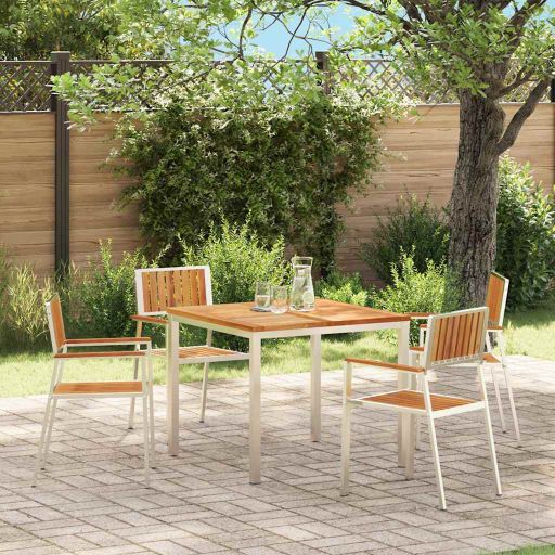 Gartenstuhl 6 pcs Braun 56 x 54,5 x 87 cm Massivholz Akazie