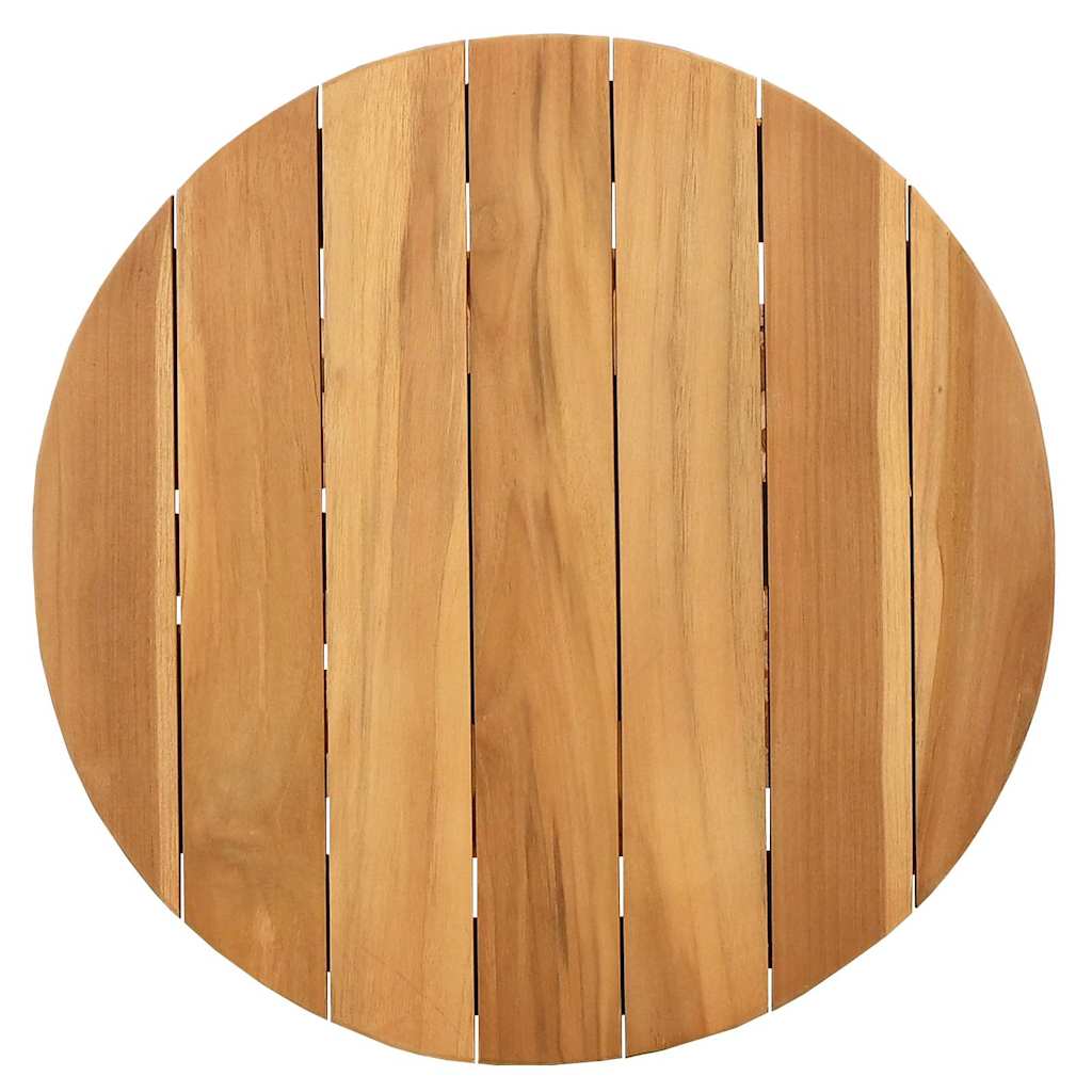 vidaXL Beistelltisch Braun 50 x 50 x 49,5 cm Massivholz Teak