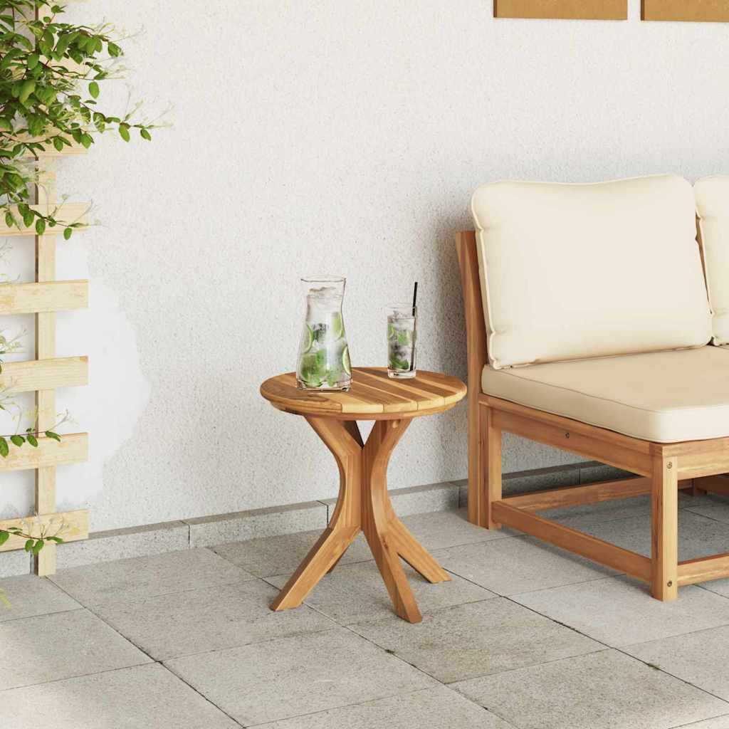 vidaXL Beistelltisch Braun 40 x 40 x 41 cm Massivholz Teak