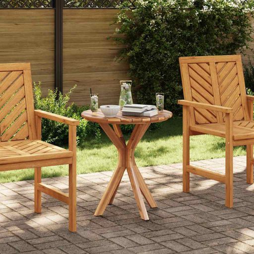 vidaXL Beistelltisch Braun 40 x 40 x 41 cm Massivholz Teak