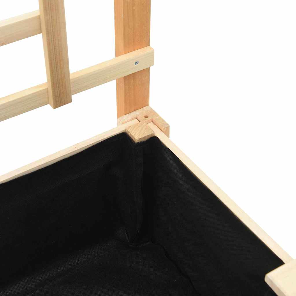 vidaXL Garten-Pflanzgefäß Beige 71 x 38 x 152 cm Massivholz aus Fichte