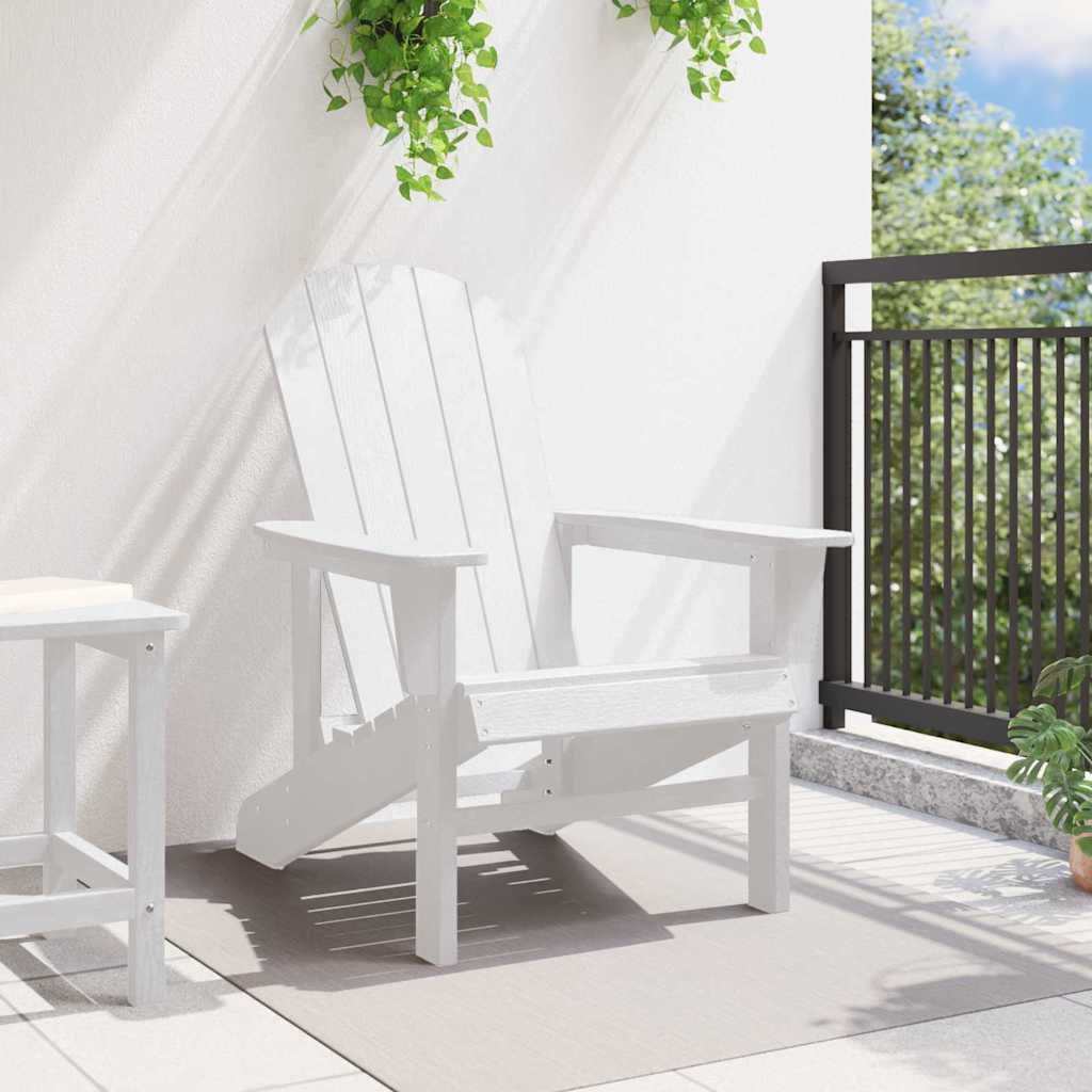 vidaXL Adirondack-Stuhl Weiß 82 x 74 x 92 cm HDPE