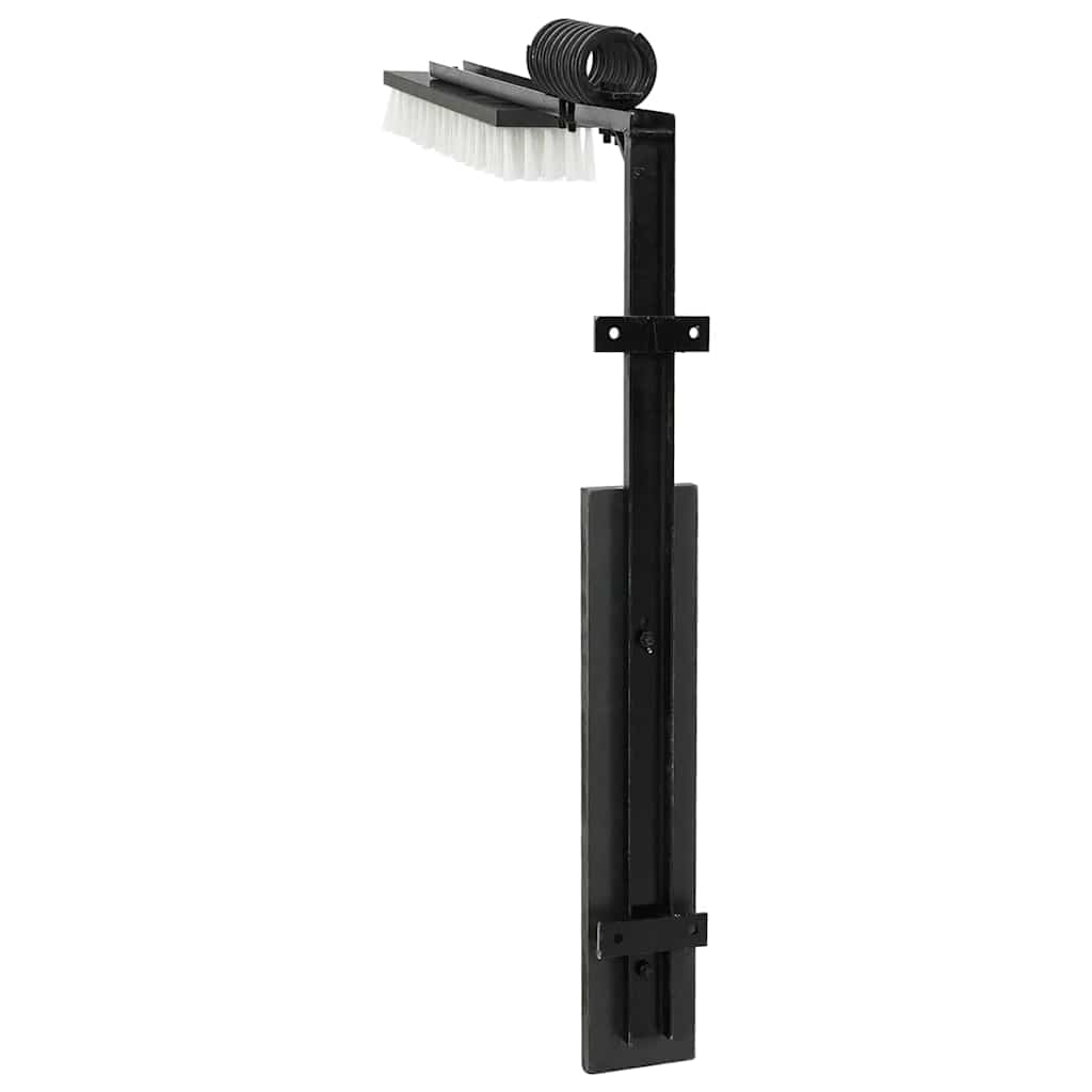 vidaXL Kühbürste Verstellbar Schwarz und Weiß 84 x 10 x 91 cm PVC