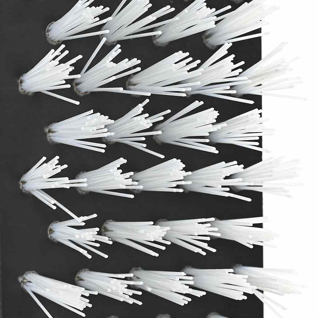 vidaXL Kühbürste Verstellbar Schwarz und Weiß 84 x 10 x 91 cm PVC