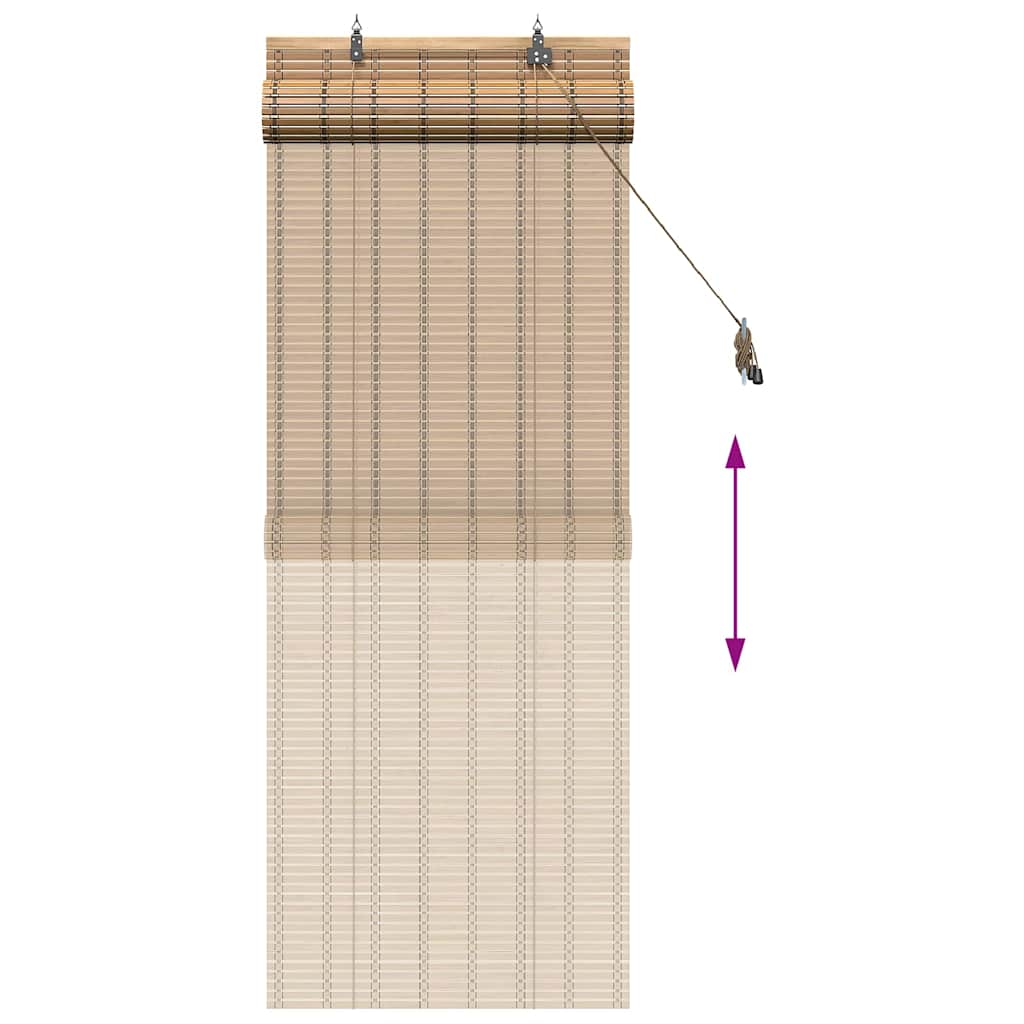 vidaXL Rollo mit Vorhängen Natur 60 x 160 cm Bambus