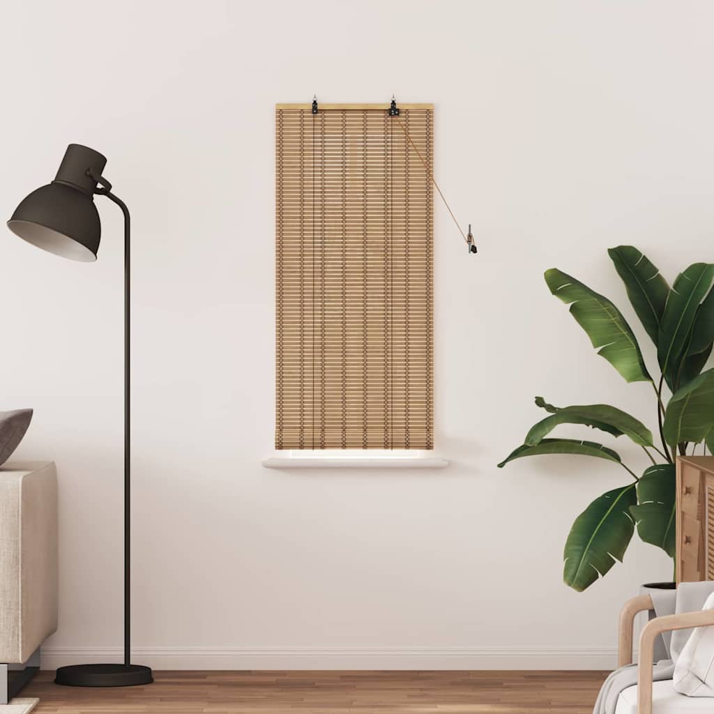 vidaXL Rollo mit Vorhängen Natur 60 x 160 cm Bambus
