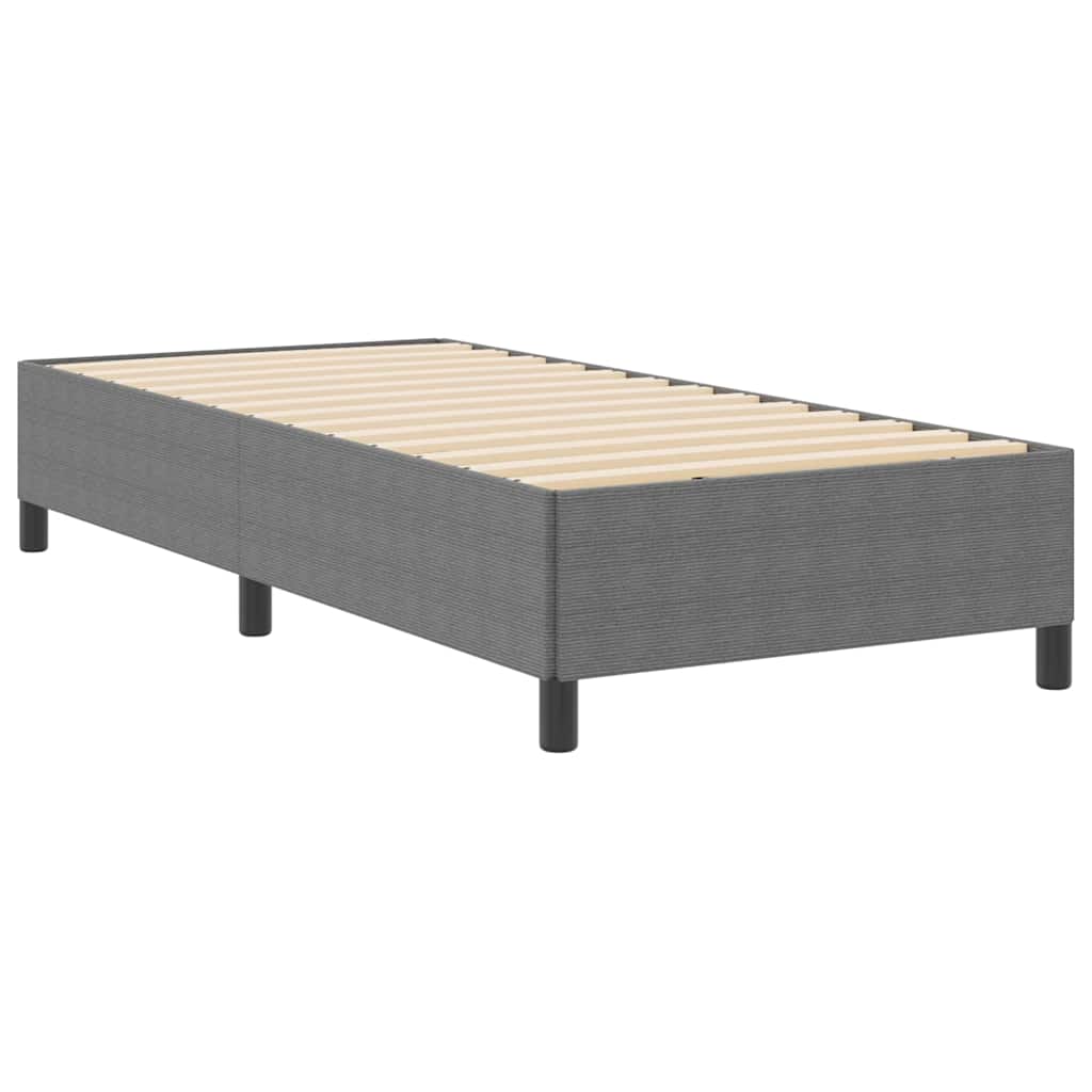 vidaXL Boxspringbett Hellgrau 80 x 200 cm Samt