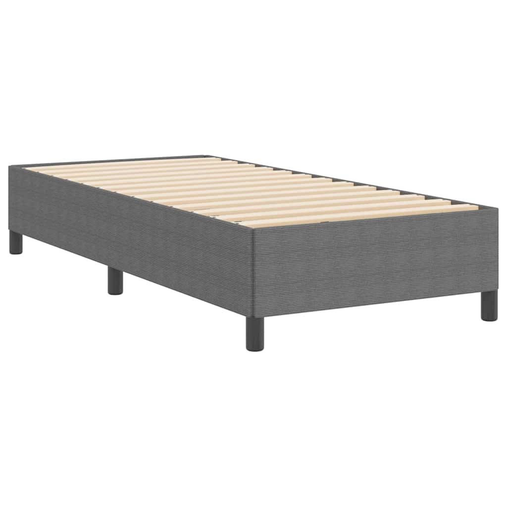 vidaXL Boxspringbett Hellgrau 80 x 200 cm Samt