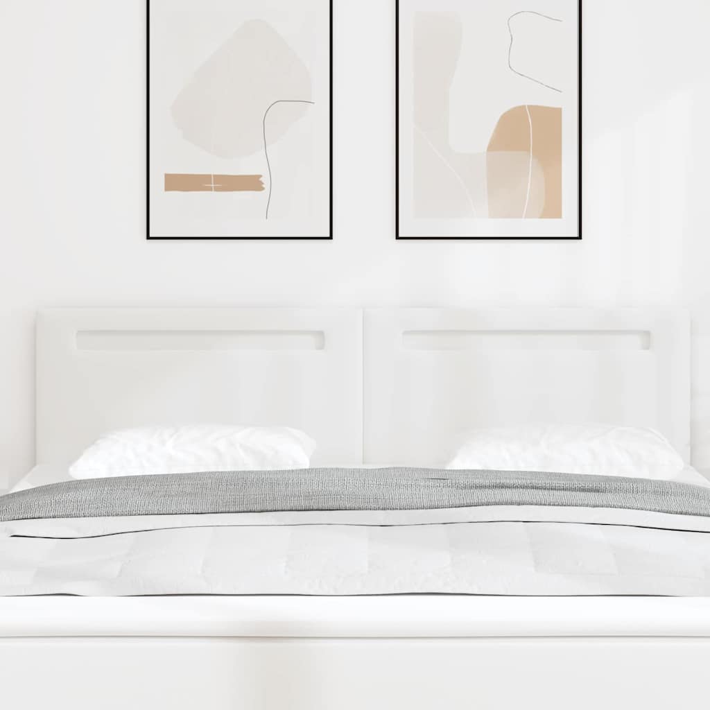 vidaXL LED Kopfteil Schwarz 90 cm Kunstleder