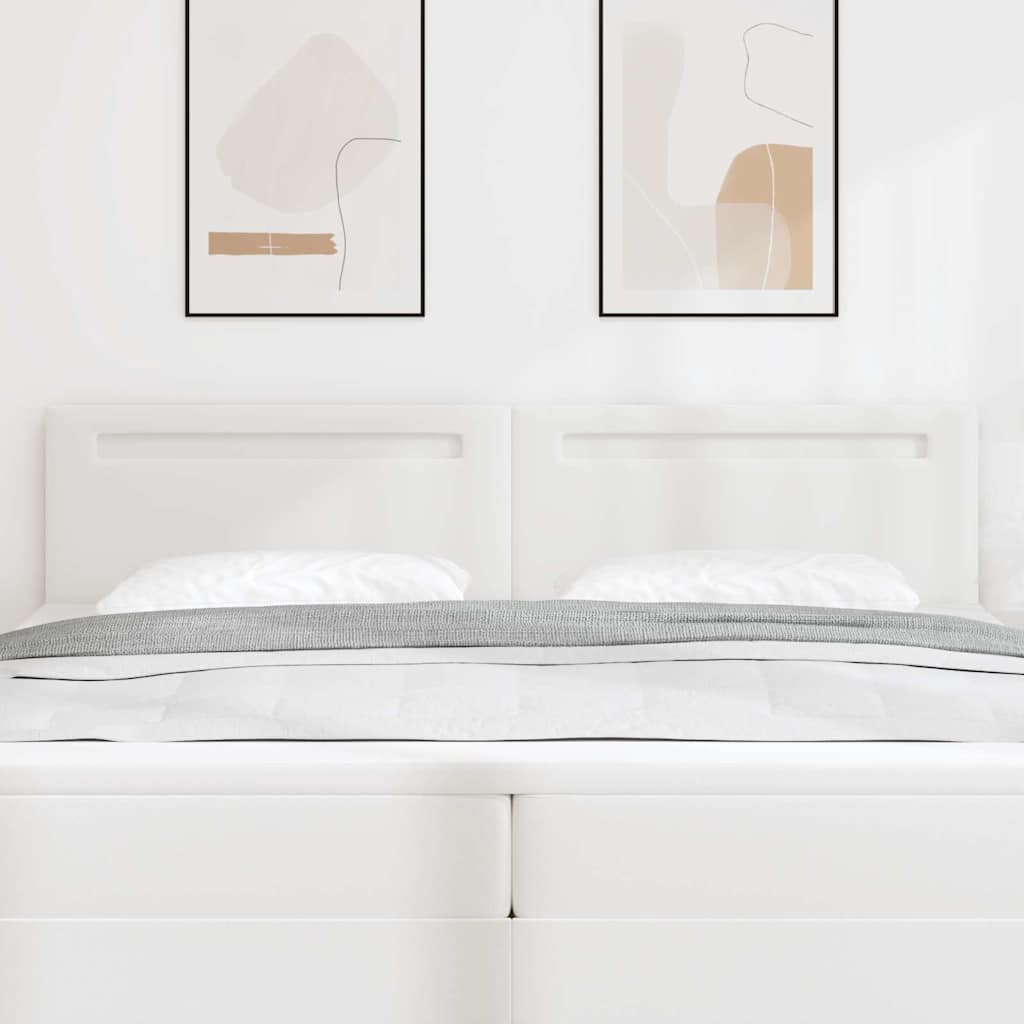 vidaXL LED Kopfteil Schwarz 90 cm Kunstleder