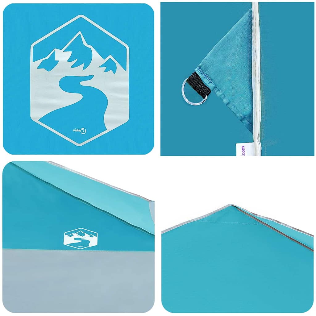 vidaXL Pavillon-Zelt Blau 395 x 395 x 251 cm Stoff