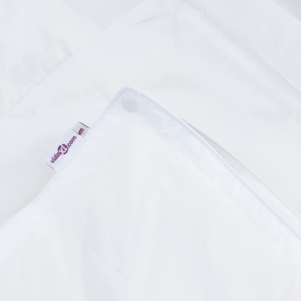 vidaXL 2-in-1 Bettdecke Weiß 135 x 200 cm Daunen