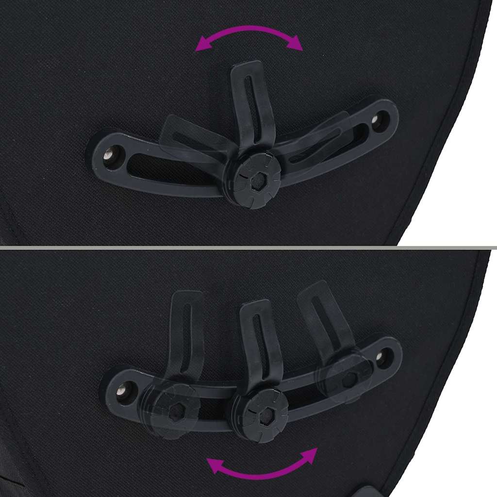 vidaXL Fahrradtasche Schwarz 32,5 x 17 x 57 cm Polyester