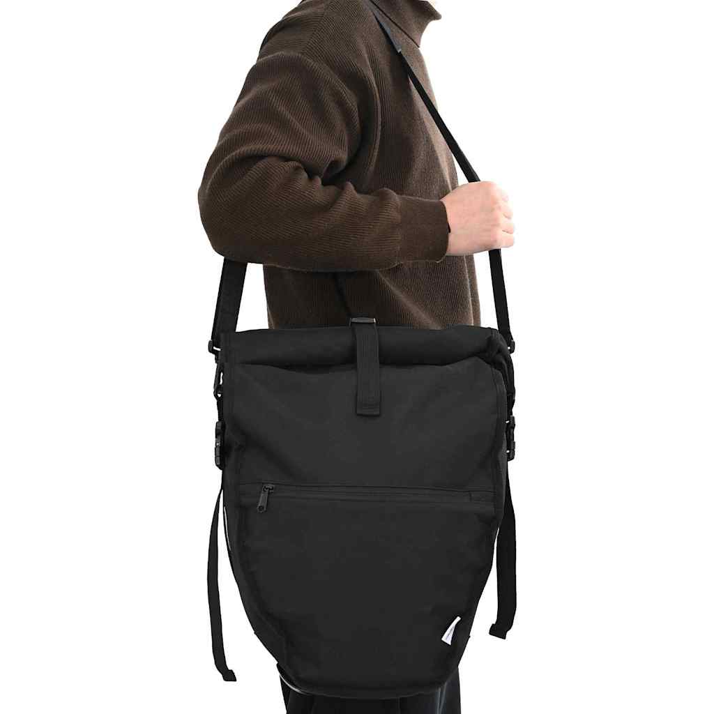 vidaXL Fahrradtasche Schwarz 32,5 x 17 x 57 cm Polyester