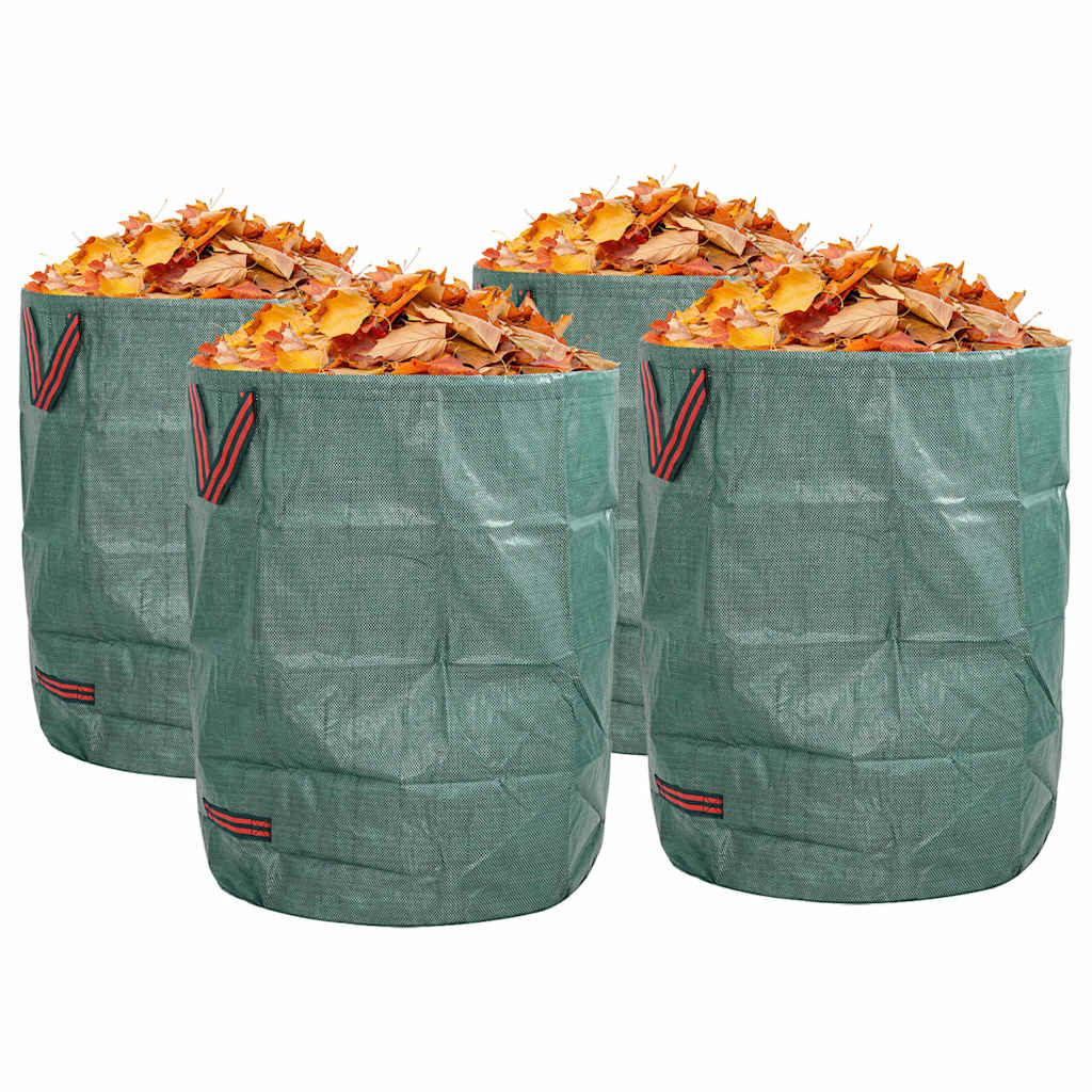 vidaXL Gartenmüllsäcke 4 pcs Grün 66 x 66 x 83,5 cm Polypropylen