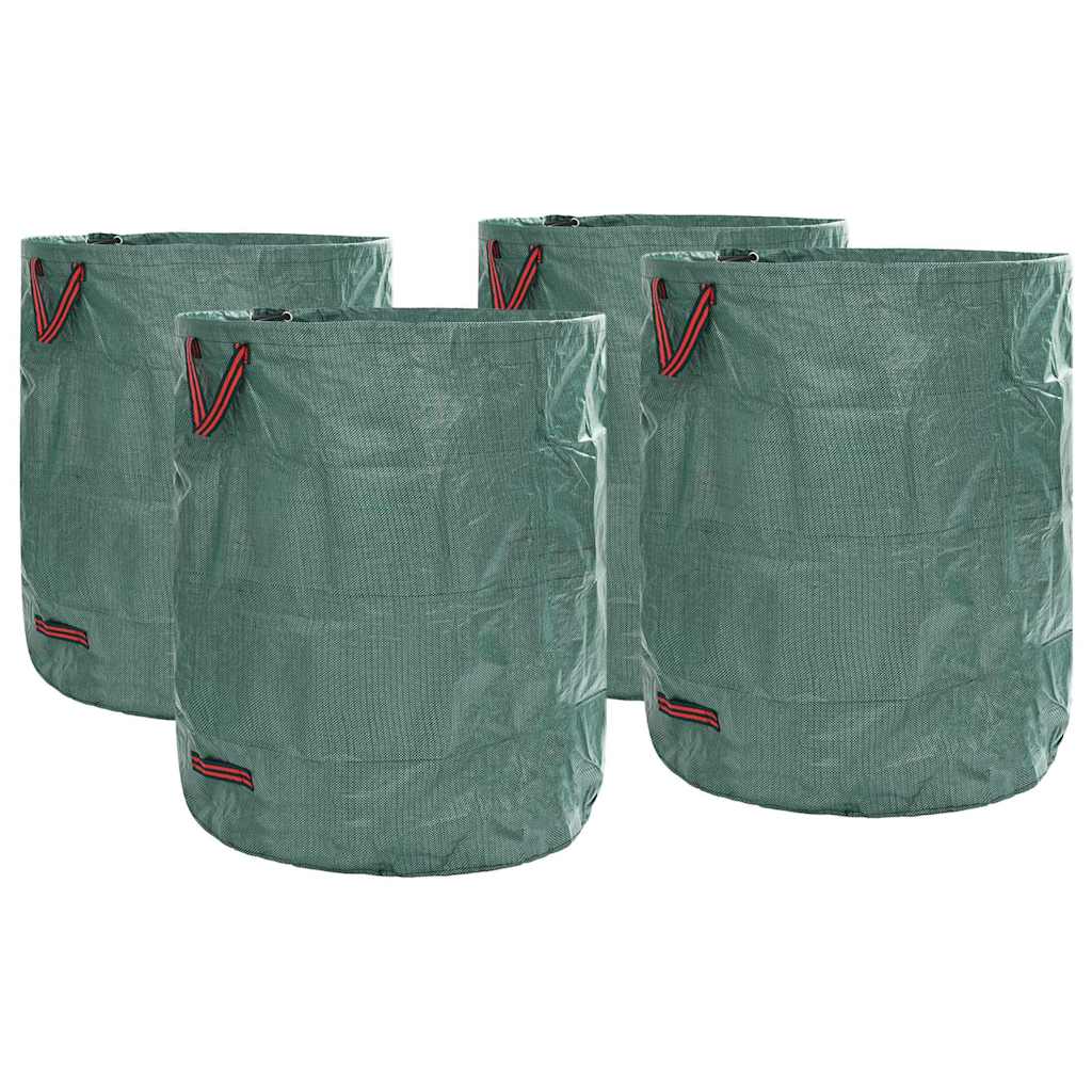 vidaXL Gartenmüllsäcke 4 pcs Grün 66 x 66 x 83,5 cm Polypropylen