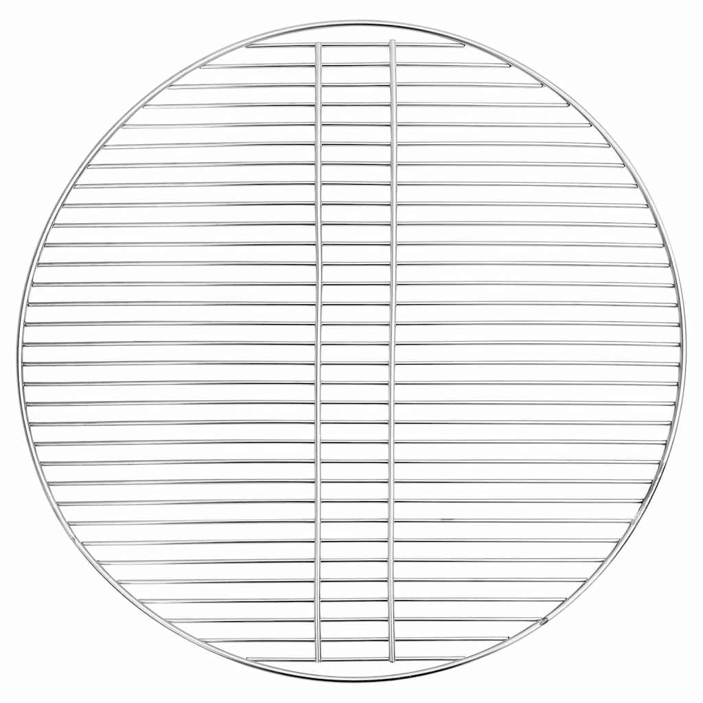 vidaXL Grillrost Rund Ø34,5 cm 304 Edelstahl