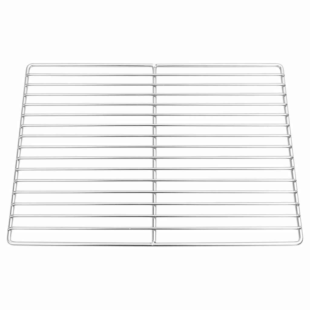 vidaXL Grillrost Silber 40 x 30 cm Edelstahl
