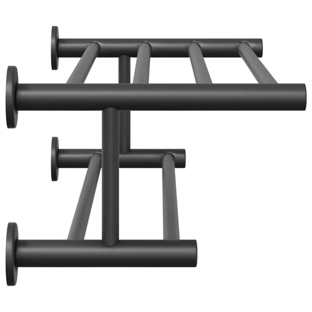 vidaXL Handtuchhalter Schwarz 61 x 23 x 17 cm Edelstahl