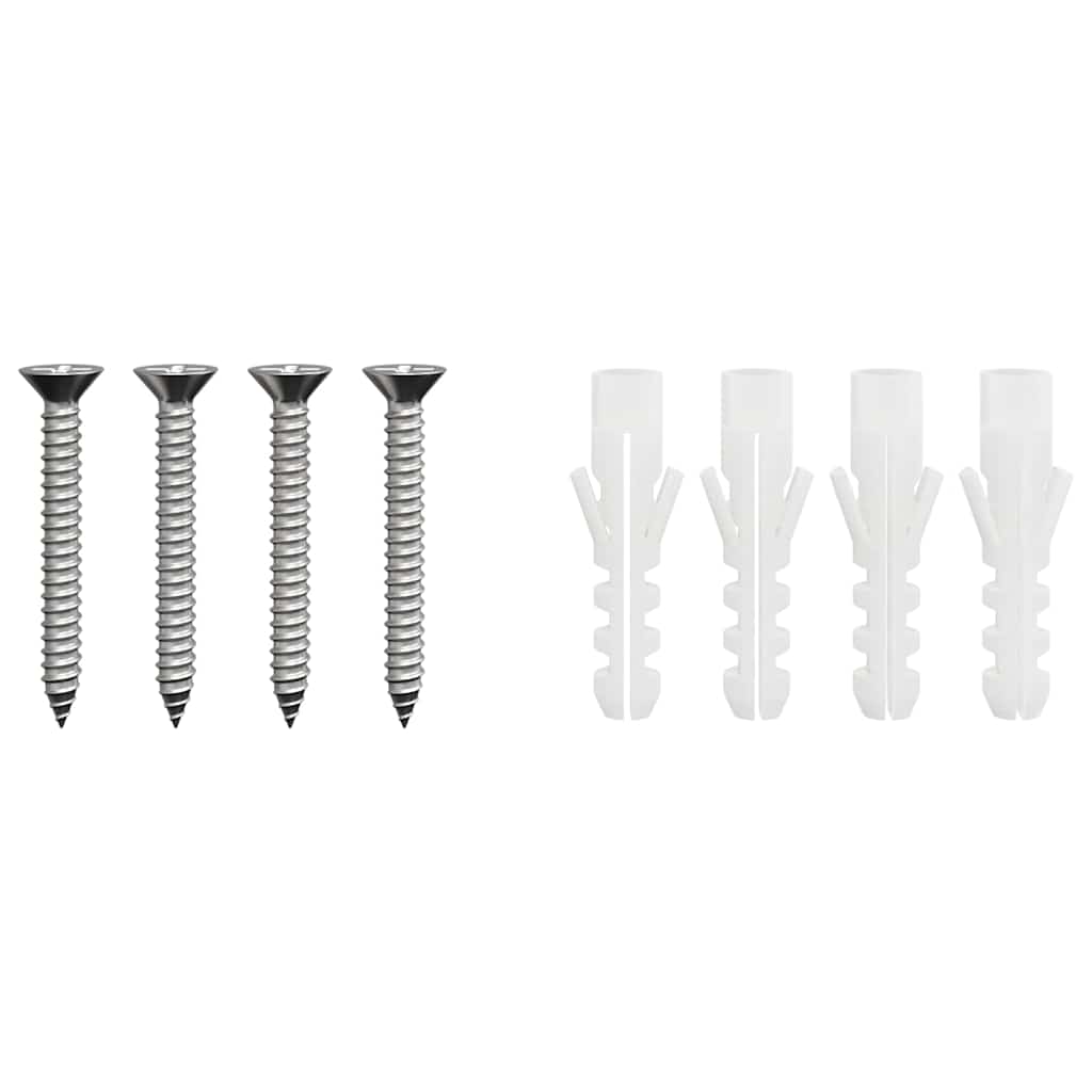 vidaXL Kamin Kopf Erweiterung Silber 24 x 24 x 50 cm Edelstahl