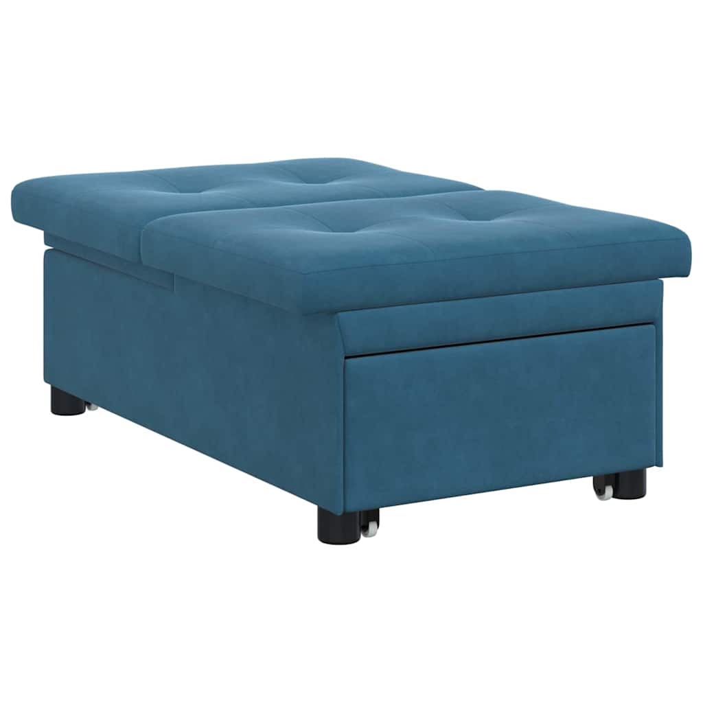 vidaXL Schlafsofa Blau 194 x 67 x 82 cm Samt