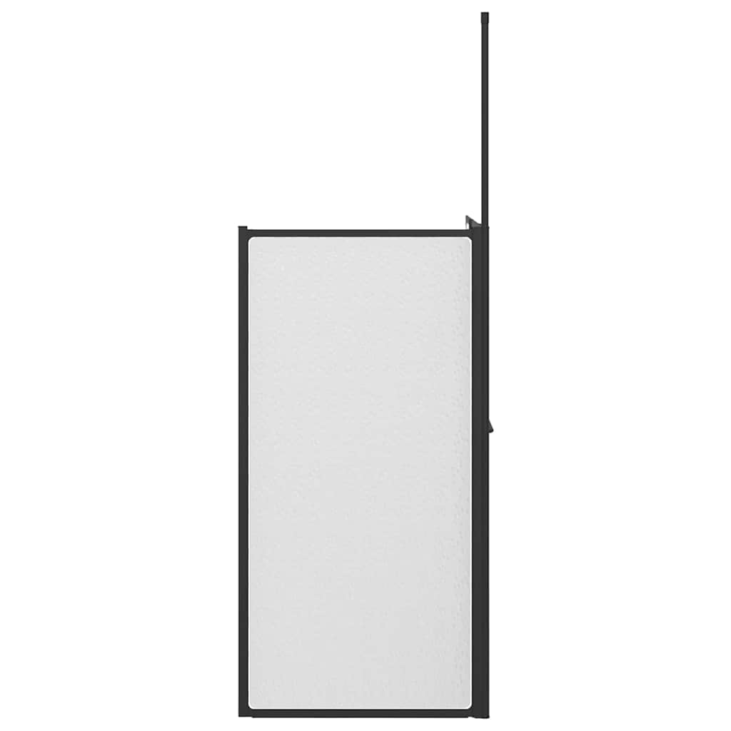 vidaXL Duschwand Weiß Aluminium