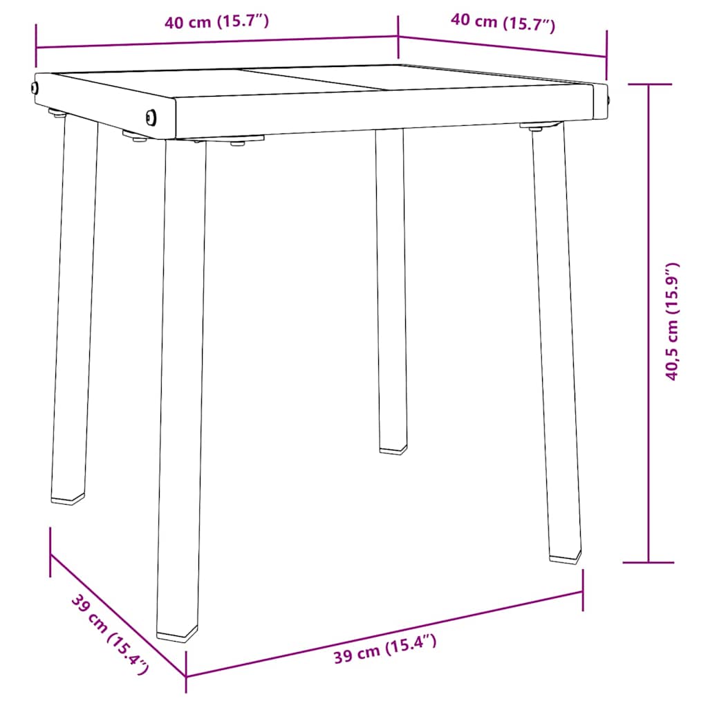 vidaXL Sonnenliege 2 pcs Schwarz und Braun Poly-Rattan