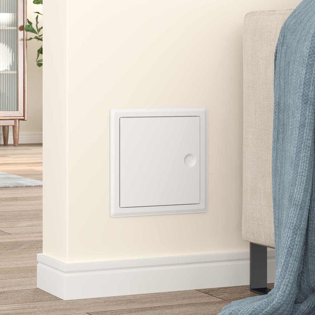 vidaXL Zugangsklappe 2 pcs Weiß 63 x 33 x 3 cm Stahl