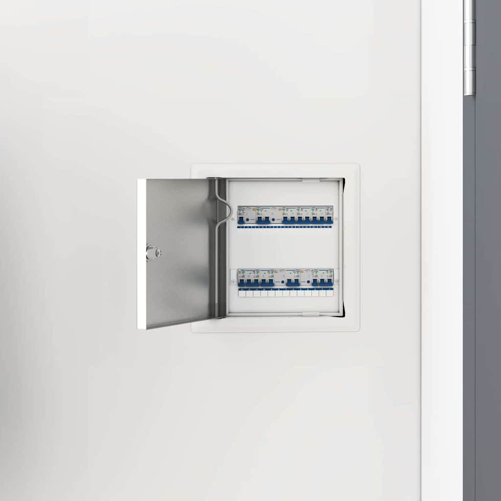 vidaXL Zugangsklappe 2 pcs Weiß 23 x 23 x 3 cm Stahl