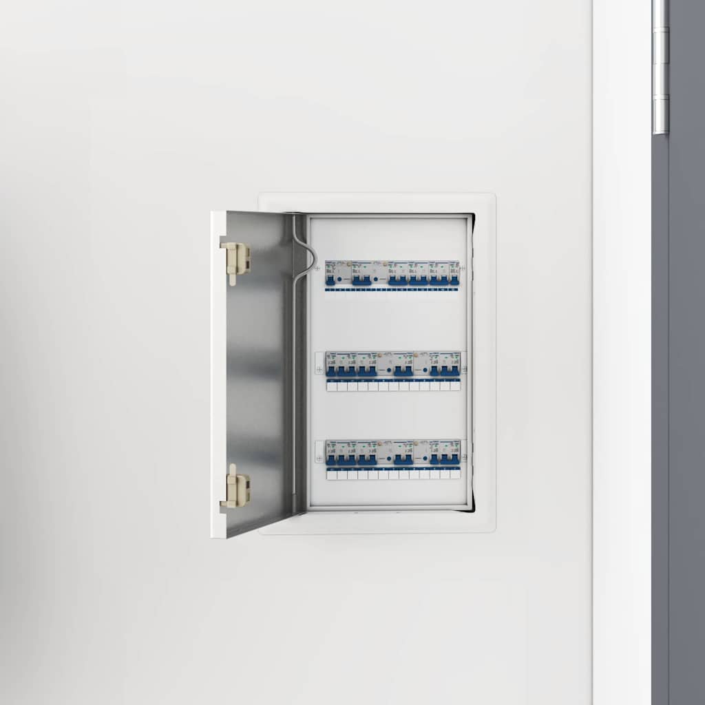 vidaXL Zugangsklappe 2 pcs Weiß 23 x 23 x 3 cm Stahl