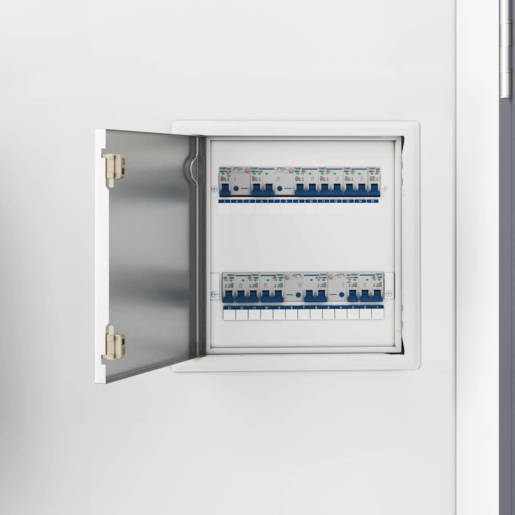 vidaXL Zugangsklappe 2 pcs Weiß 23 x 23 x 3 cm Stahl