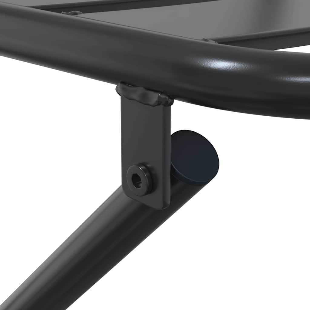 vidaXL Garten Bistro Set 3 pcs Anthrazit Stahl