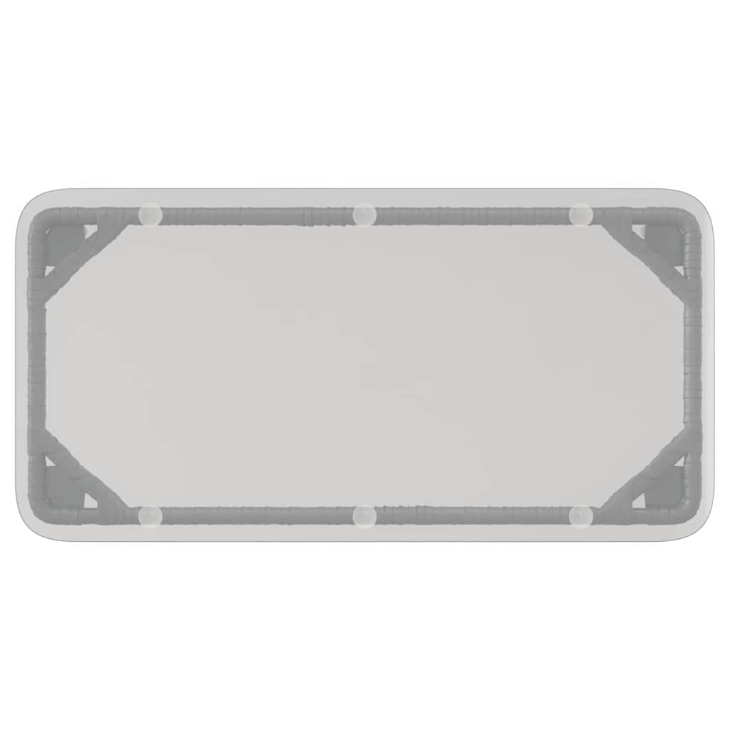 vidaXL Gartentisch Schwarz 80 x 40 x 45,5 cm Poly-Rattan