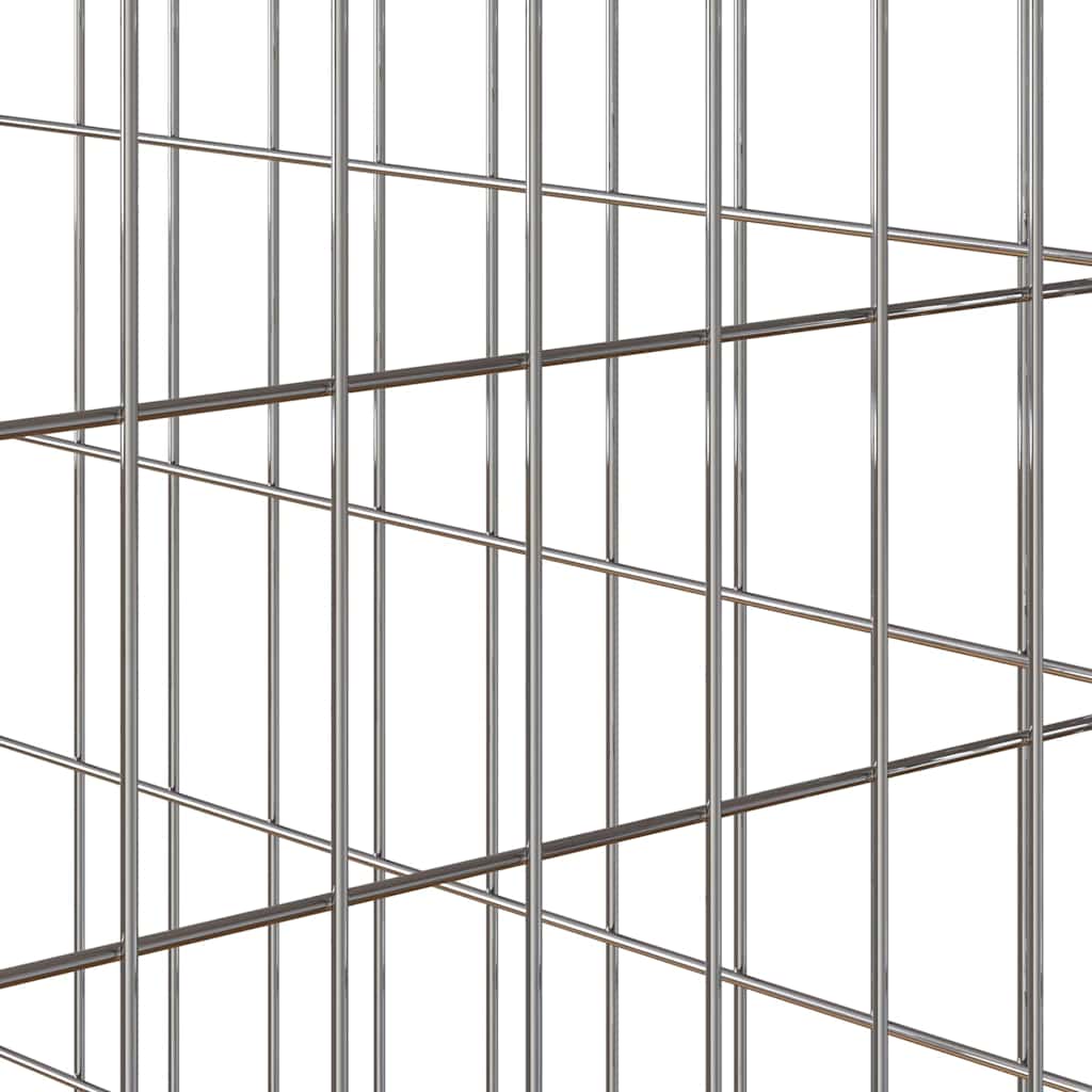 vidaXL Quadratischer Komposter 50 x 50 x 50 cm Eisen