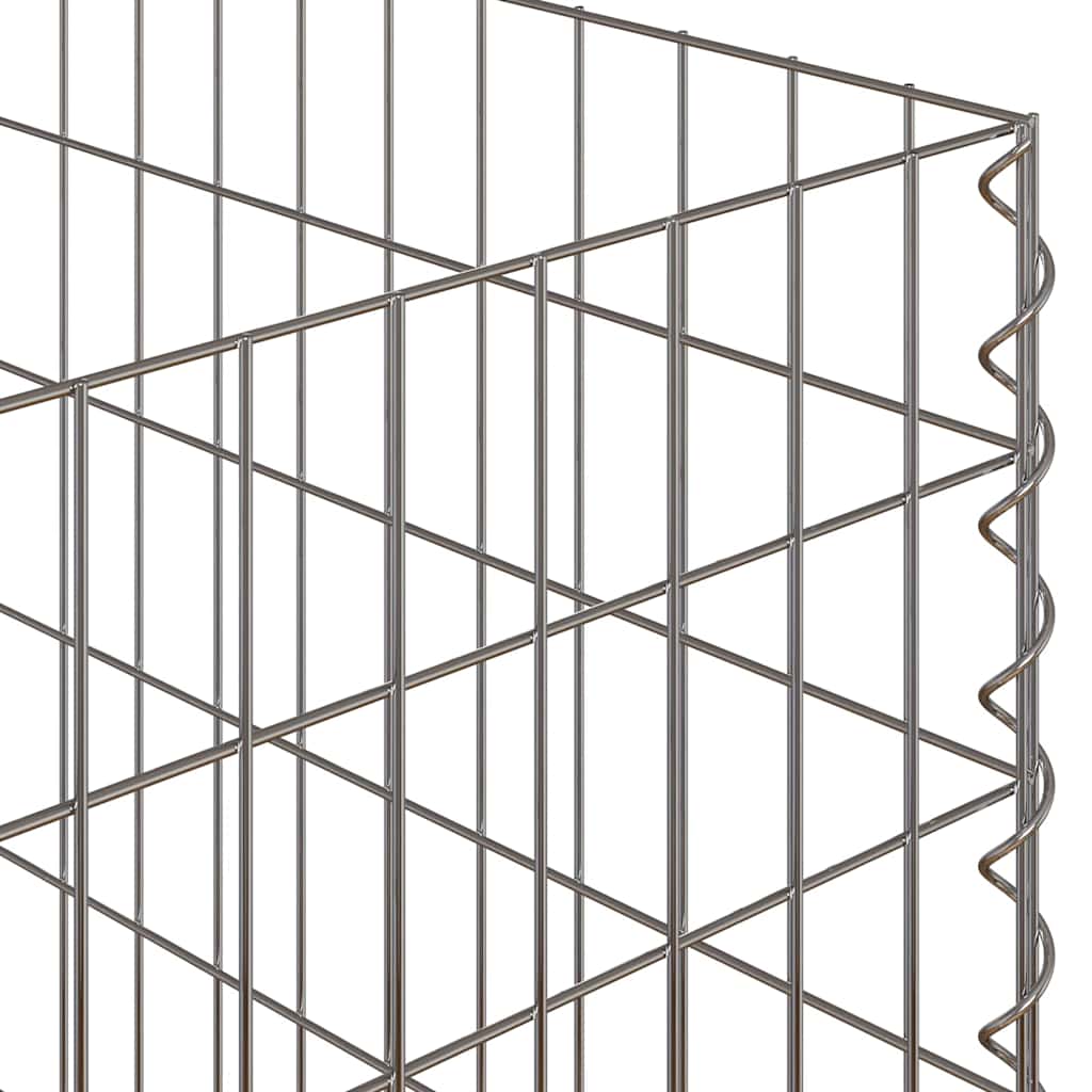 vidaXL Quadratischer Komposter 50 x 50 x 50 cm Eisen