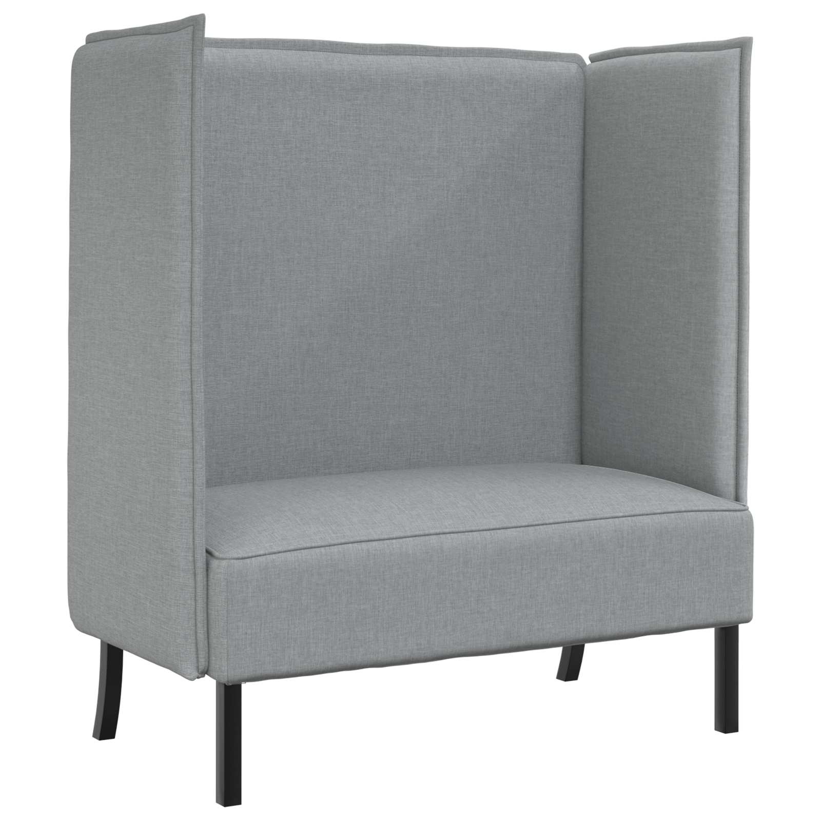 vidaXL Hoher Rücken Sofa Hellgrau 109 x 56 x 121 cm Stoff