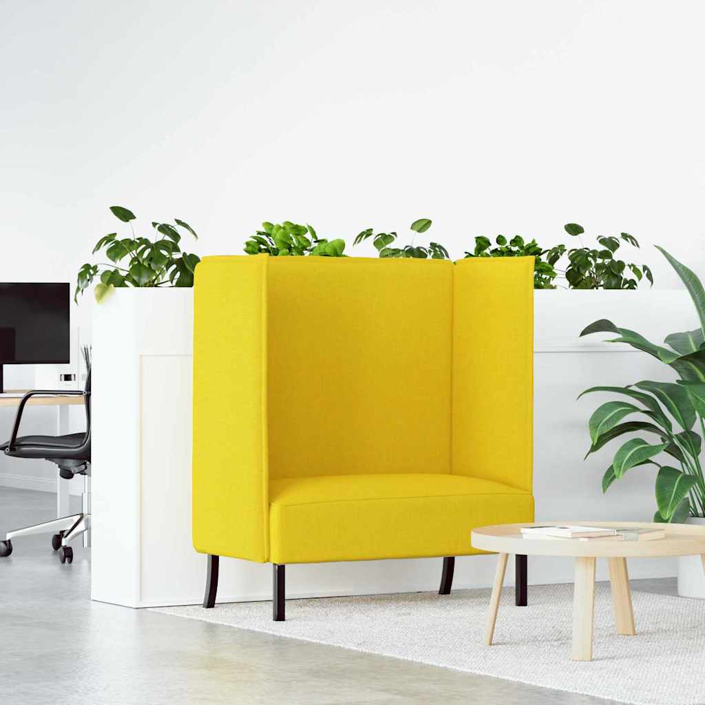 vidaXL Hoher Rücken Sofa Hellgrau 109 x 56 x 121 cm Stoff